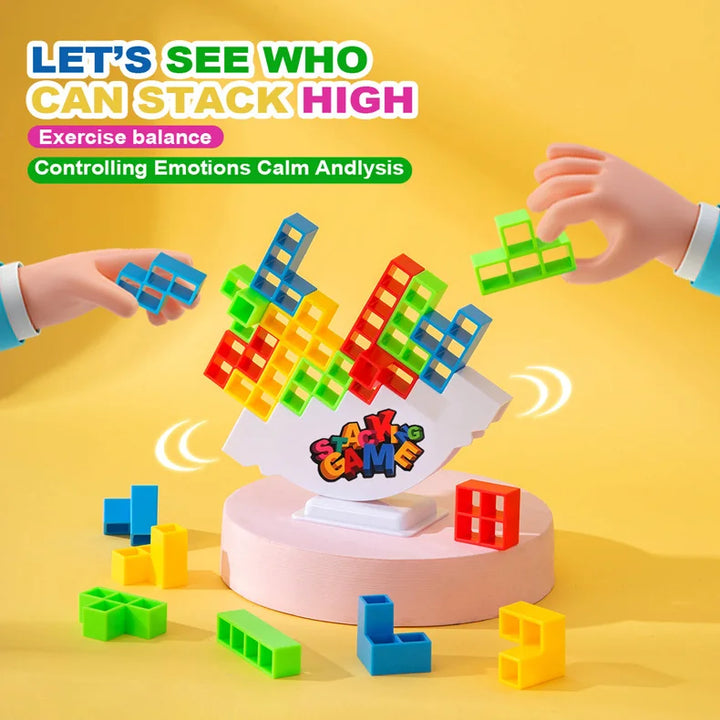 🧩 Balance Stacking Block Game – Fun for All Ages! 🎲