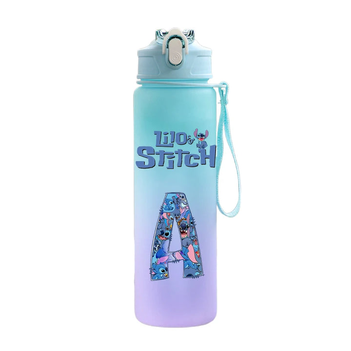 750ML Lilo & Stitch Cartoon Water Bottle – Portable Sport Cup for Kids