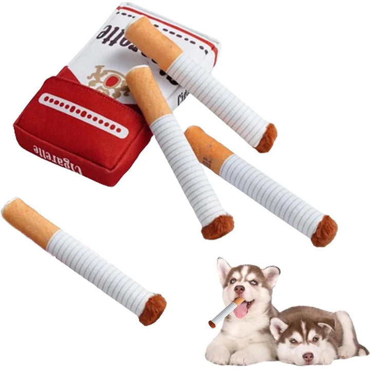 🐾 Cigarette Toy for Dogs – Funny Sounds, Chew & Training ✅